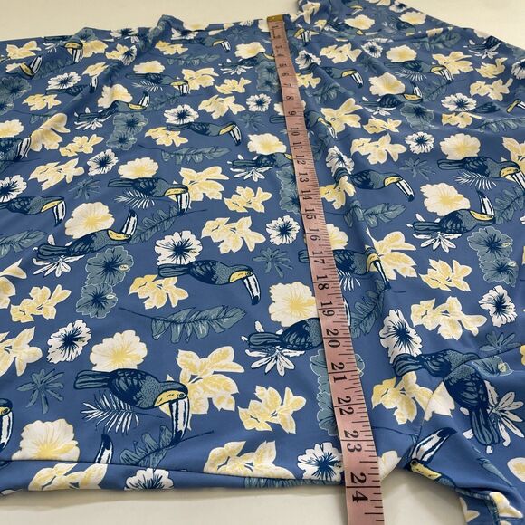 Tipsy Elves Hawaiian Shirt Button Up XL TOUCAN Beachy Surf Golfing Preppy Floral - Picture 7 of 8